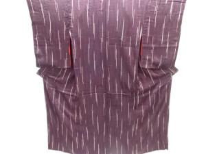 アンティーク　錦紗雨縞模様着物